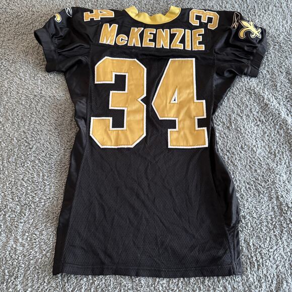 2004 Authentic Mike Mckenzie Reebok Game Issue/Use Jersey NFL New Orleans Saints - Picture 8 of 13